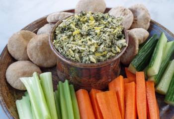 Healthy Spinach Artichoke Dip (Joey's Copycat)