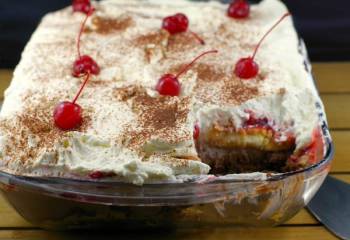 No Bake Black Forest Tiramisu