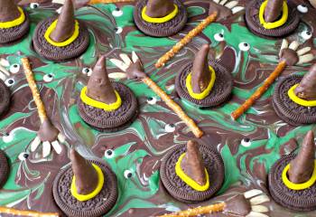 Melting Witch Halloween Chocolate Bark