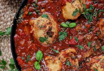 Oven-Baked Chicken Cacciatore