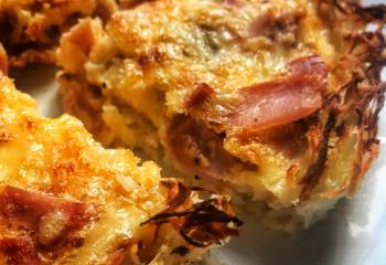 Quiche Lorraine With A Hash Brown Crust