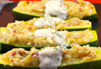 Pierogi Zucchini Boats