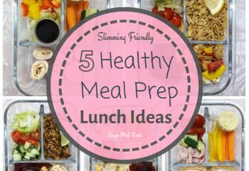 5 Healthy Make Ahead Meal Prep Lunches &amp; Shopping Lists