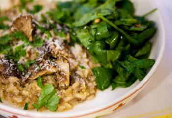 Oozy Mushroom Risotto