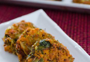 Salmon, Brussels And Squash Patties