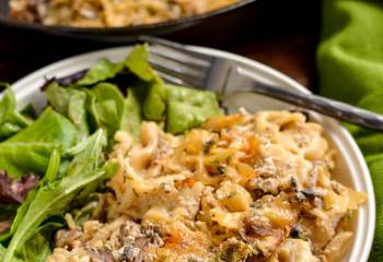 Syn Free Baked Garlic Mushroom And Ricotta Pasta