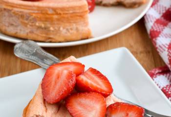 Baked Strawberry Cheesecake