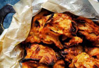 The Best Healthy Baked Onion Bhajis