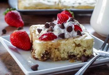 Sheet Pan Chocolate Chip Pancakes