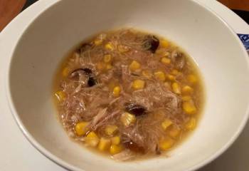 Chicken, Mushroom And Sweetcorn Soup