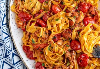 Buttery Lobster Pasta With Fresh Grape Tomatoes