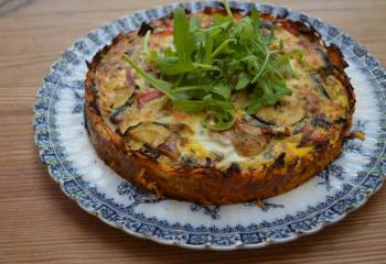 Sw Recipe: Eggs With Sweet Potato Crust