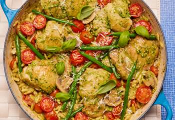 Pesto Chicken Orzo