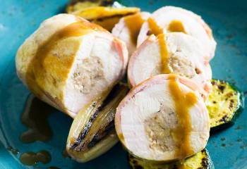 Low Syn Stuffed Chicken Ballotine