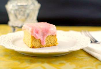 Slightly Skinny Strawberry Blondie Bars