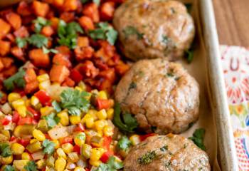 Honey Garlic Chicken Burger Tray Bake