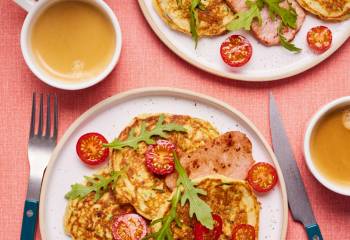 Cheesy Courgette Pancakes