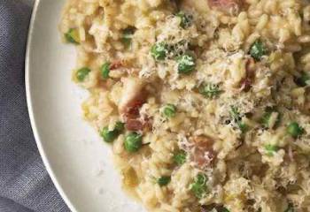 Slimming World Pasta Risotto With Bacon And Peas