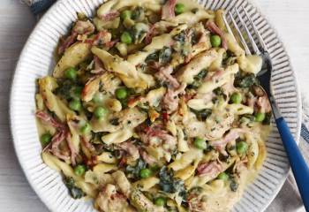 Chicken, Ham And Vegetable Pasta