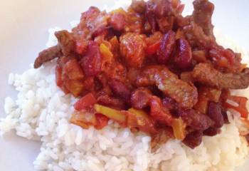 Syn Free Chilli With Beef Strips &Amp;Amp; Rice | Slimming World Recipe