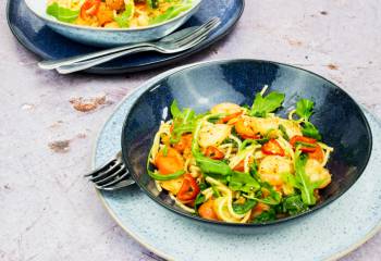 10 Minute Easy Peasy Chilli And Prawn Linguine