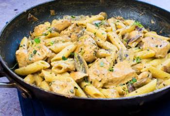 One Syn Creamy Chicken & Mushroom Pasta