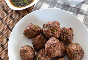 Asian Spiced Chicken Meatballs