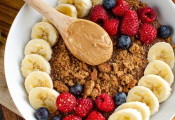 Chocolate Peanut Butter Oatmeal Bowl