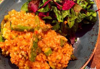 Low Syn Spicy Tomato, Chicken & Asparagus Risotto