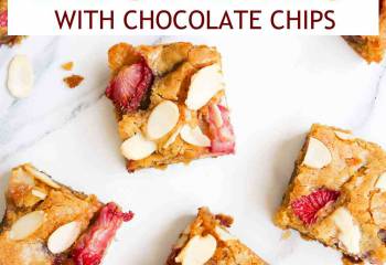 Strawberry Blondies Recipe With Milk Chocolate Chips