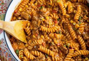 One Pot Taco Beef Pasta