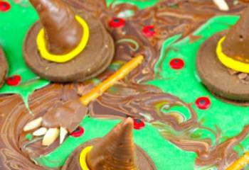 Melting Witch Halloween Chocolate Bark