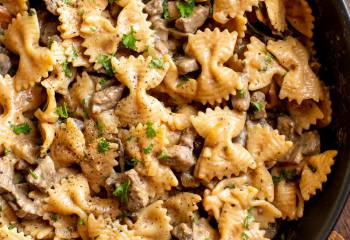 One Pot Beef Stroganoff Pasta