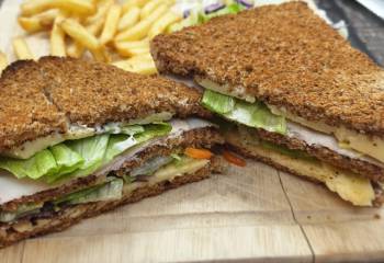 Chicken &amp; Bacon Club Sandwich Recipe
