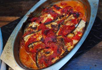 Aubergine & Tomato Bake