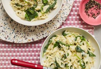 Spinach And Parmesan Orzo