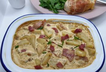 Creamy Potato And Bacon Bake | Healthy Recipe