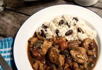 Jamaican Chicken Stew With Rice &amp; Peas | Healthy Recipe