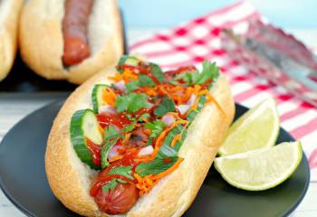 Banh Mi Turkey Hot Dogs &Ndash; Weight Watchers Friendly