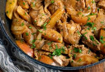 Stove Top Pork With Apples