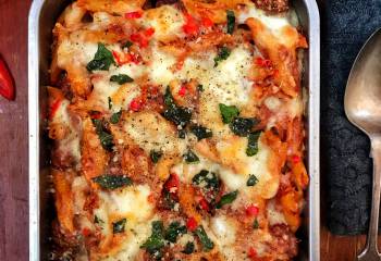 Meatball Pasta Bake