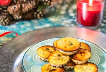 Mini Christmas Cheesecakes