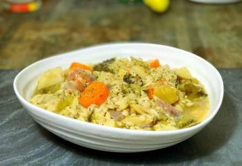 Vegetable Stew With Orzo