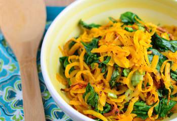 Oven Baked Butternut Squash Noodles