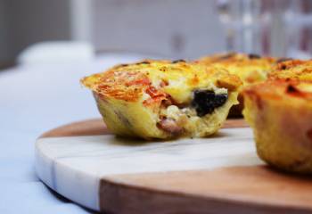 Make Ahead Bacon, Cheese & Veg Breakfast Muffins