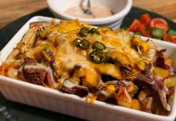 Philly Cheesesteak Fries | Healthy Recipe