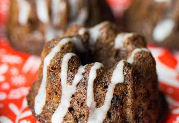 Mini Chocolate Christmas Pudding Cakes