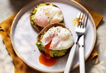 Poached Egg And Avocado Muffin