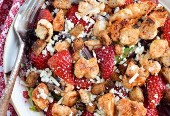 Chicken, Feta And Strawberry Salad