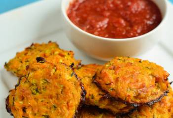 Cheesy Sweet Potato And Zucchini Bites